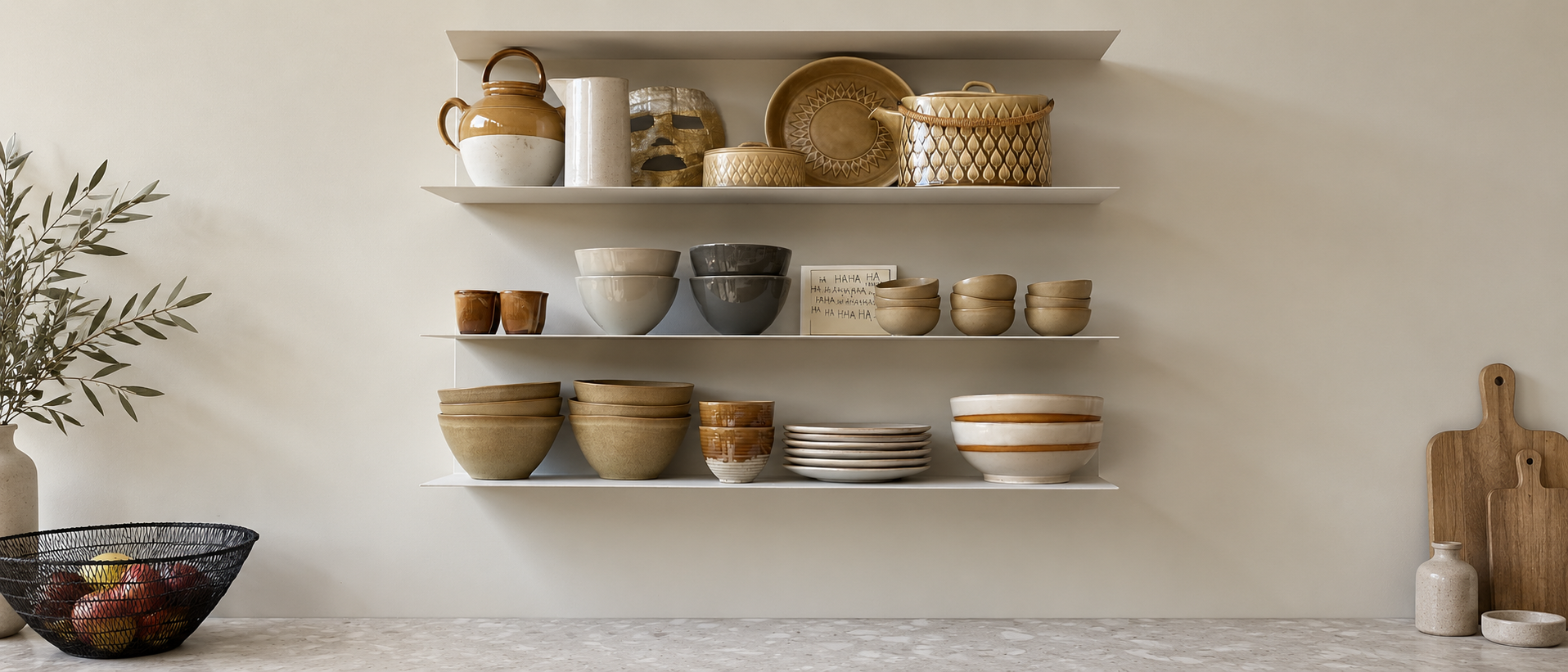 Thoughtfully arranged tableware