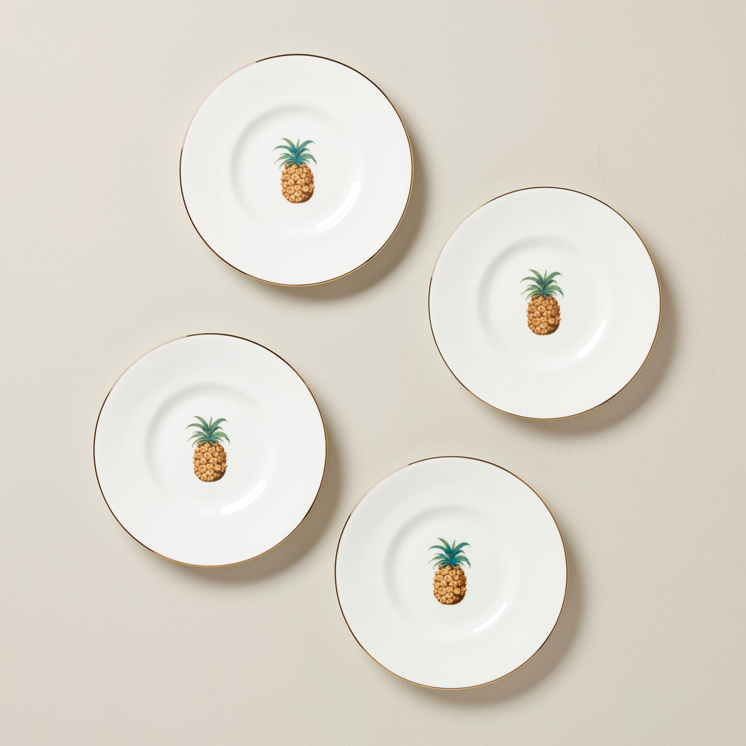 Coastal Melamine Accent Decorative Plates, Set of 4